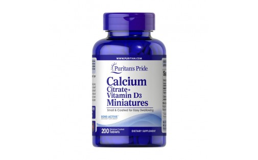 Calcium Citrate + Vitamin D3 Miniatures (200 tab)