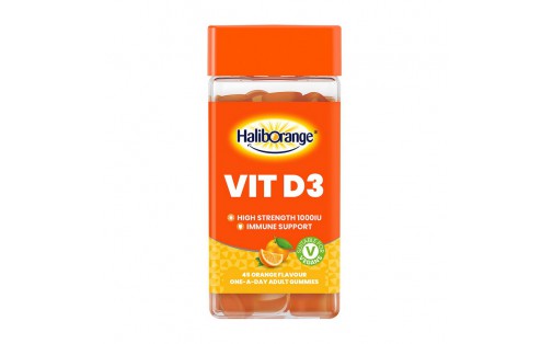 Vit D3 1000 IU (45 gummies, orange)