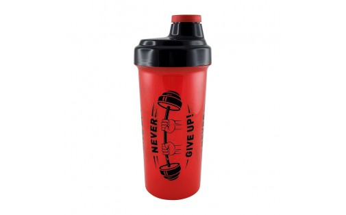 Shaker Never Give UP (750 ml, red)