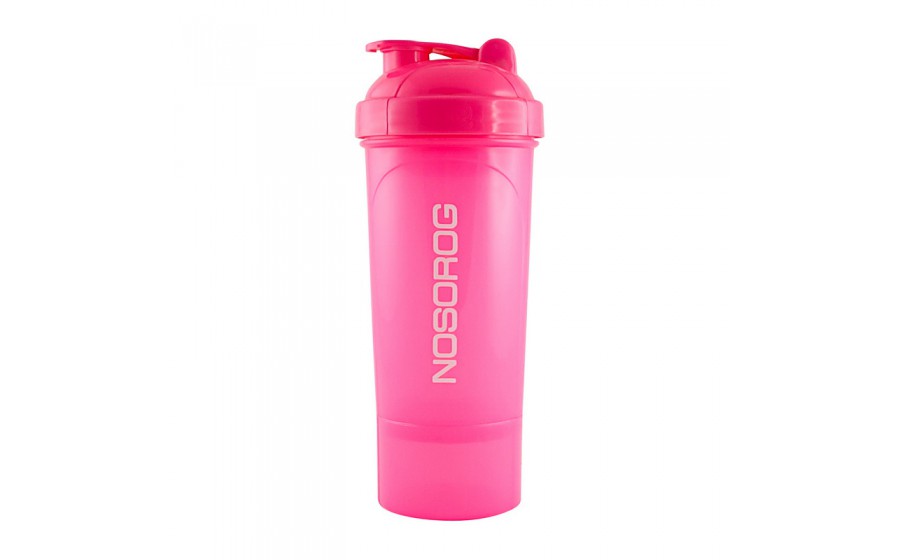 Nosorog Shaker 2 in 1 (350 ml, pink)