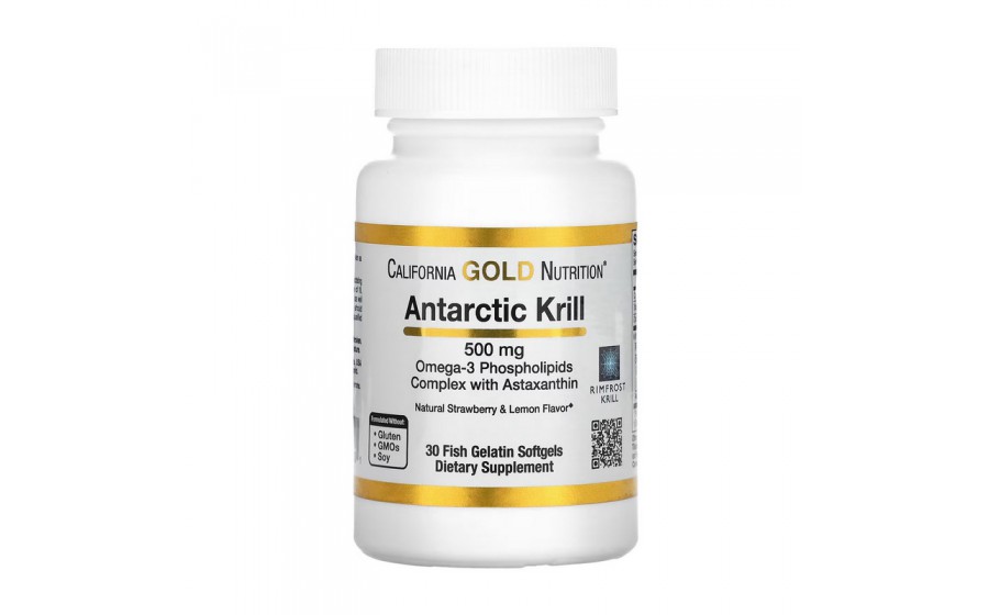 Antarctic Krill 500 mg (30 fish gelatin softgels)