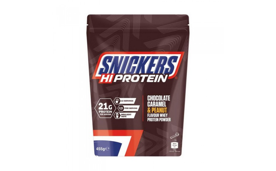 SNICKERS Hi Protein (455 g, chocolate caramel & peanut)