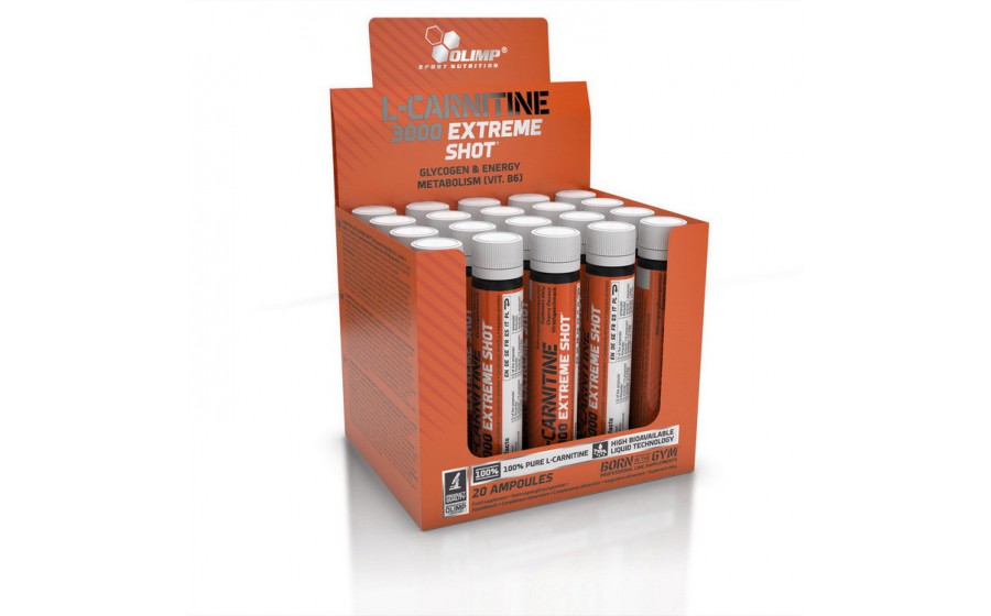 L-Carnitine 3000 Extreme Shot Ampoule (20*25 ml, orange)