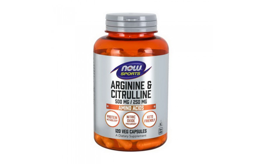 Arginine & Citrulline 500 mg/250 mg (120 caps)