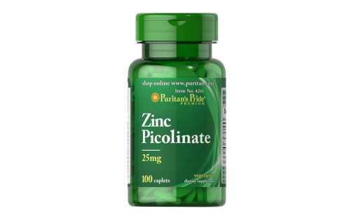 Zinc Picolinate 25 mg (100 caplets)