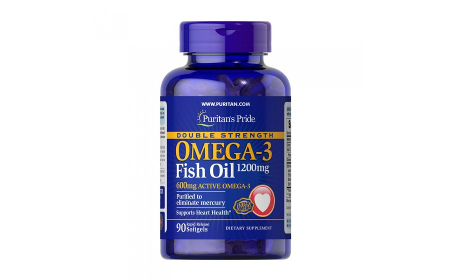 Omega-3 Fish Oil 1200 mg double strength (90 softgels)