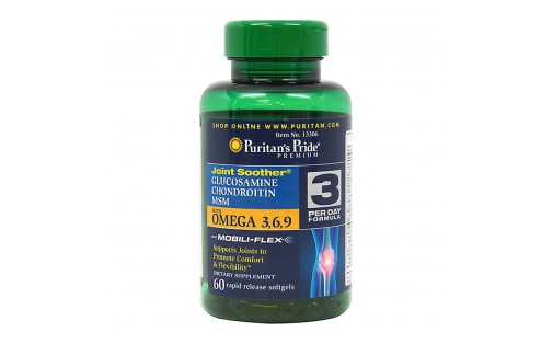 Glucosamine, Chondroitin & MSM with Omega 3,6,9 (60 softgels)