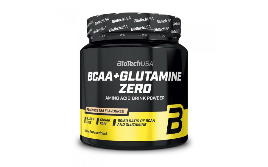 BCAA + Glutamine ZERO (480 g, orange)