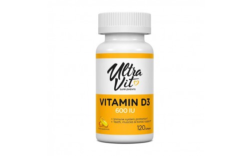 Vitamin D3 600 IU (120 softgels)