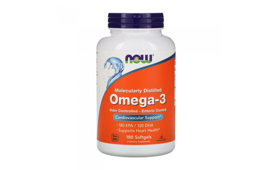 Omega-3 Odor Controlled - Enteric Coated (180 softgels)