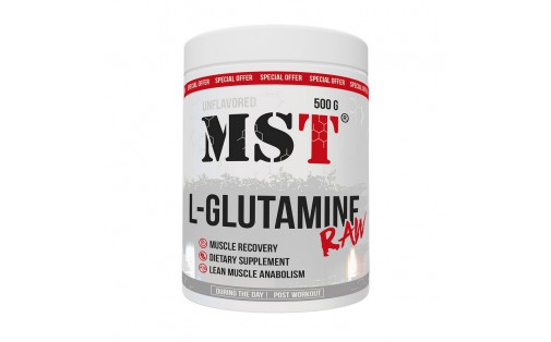 L-Glutamine Raw (500 g, unflavored)