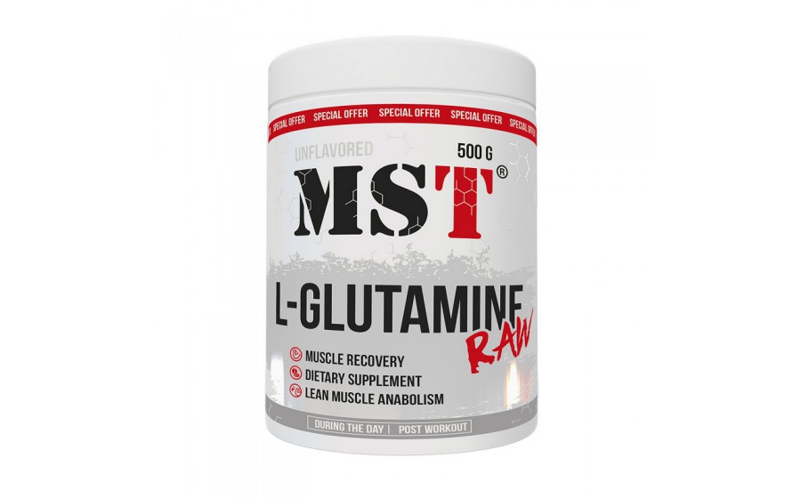 L-Glutamine Raw (500 g, unflavored)