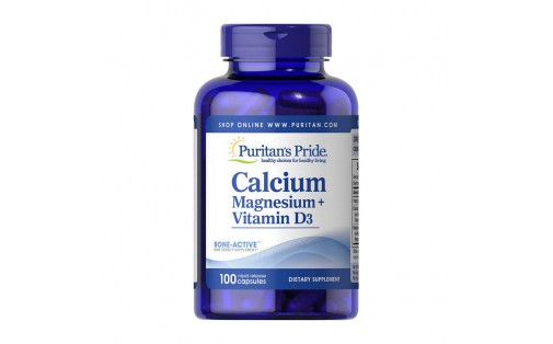 Calcium Magnesium + Vitamin D3 (100 caps)