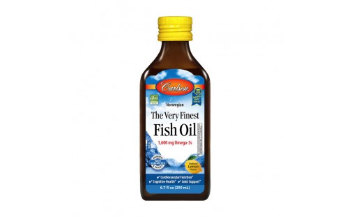 The Very Finest Fish Oil 1,600 mg Omega-3s (200 ml, lemon)