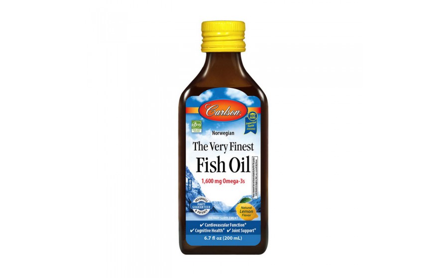 The Very Finest Fish Oil 1,600 mg Omega-3s (200 ml, lemon)