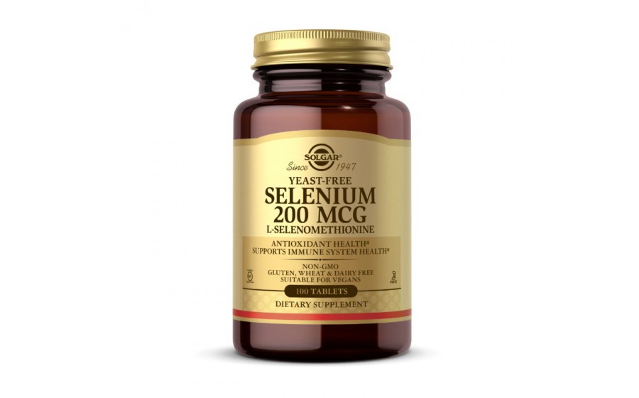 Selenium 200 mcg yeast-free (100 tab)