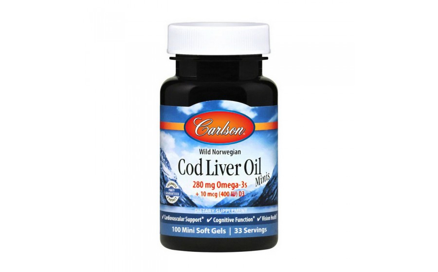 Cod Liver Oil 280 mg Omega-3s Minis (100 mini soft gels)