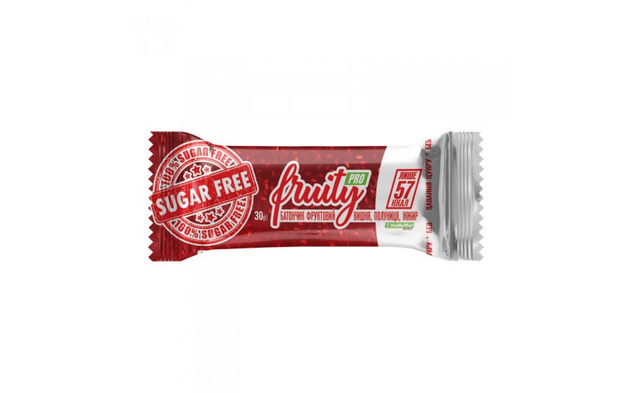 Fruity Pro sugar free (30 g, вишня, полуниця, інжир)