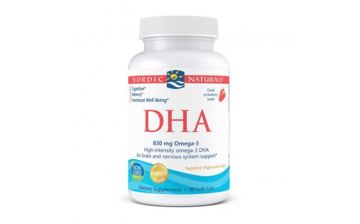 DHA 830 mg Omega - 3 (90 soft gels, strawberry)