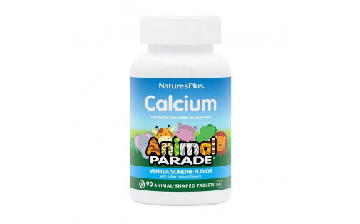 Animal Parade Calcium chewable for children (90 animal-shaped tabs, vanilla sundale)