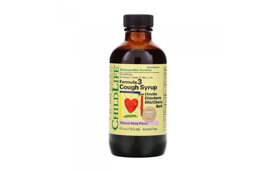 Formula 3 Cough Syrup (118,5 ml, natural berry)