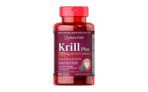 Krill Plus 1085 mg Active Omega-3 (60 sgels)