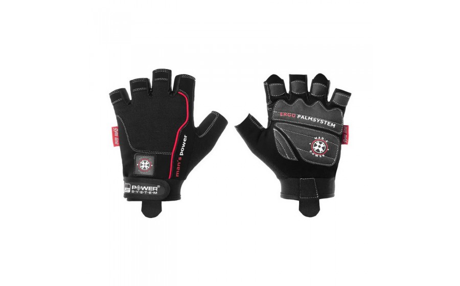 Mans Power Gloves Black 2580BK (L size)