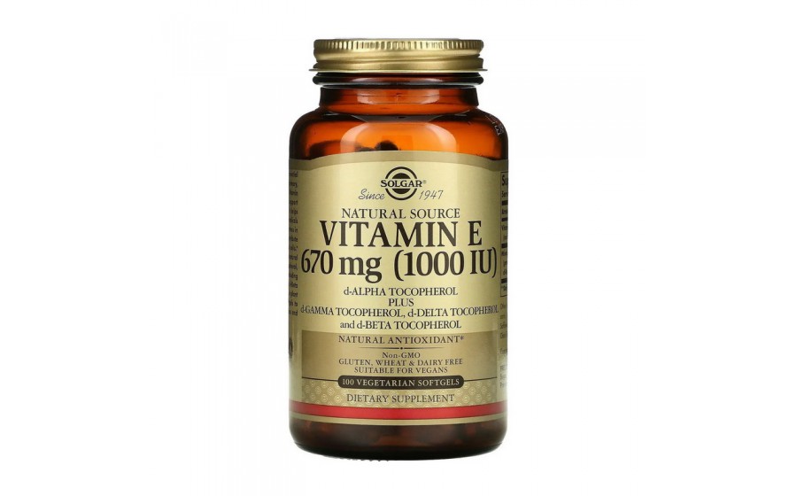 Vitamin E 670 mcg (1000 IU) (100 veg softgels)