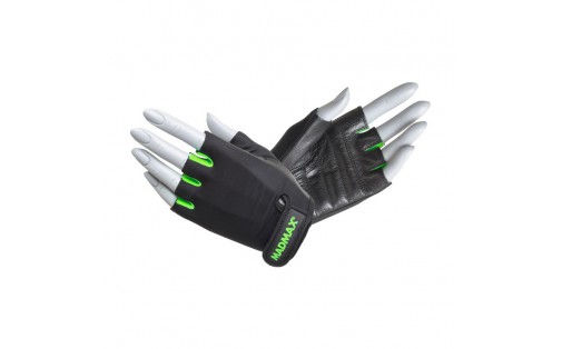 Rainbow Workout Gloves Black/Neon Green MFG-251 (S size)