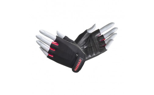 Rainbow Workout Gloves Black/Rubine Red MFG-251 (S size)