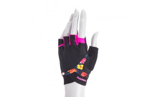 Flower Power Workout Gloves Black/Flower (S size)