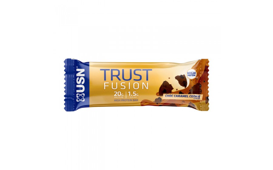 Trust Fusion Protein Bar (55 g, choc cookies & caramel)