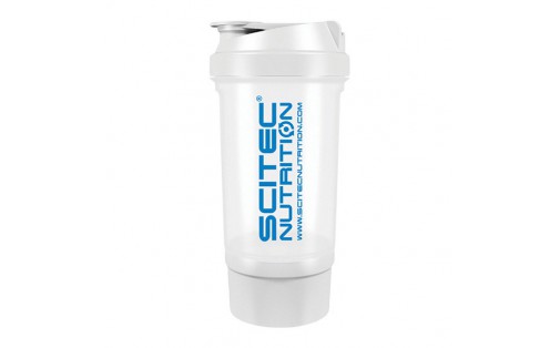 Scitec Shaker 500 Travel (500 ml, white)