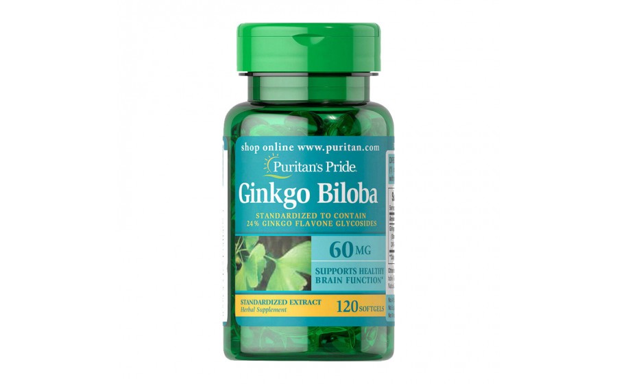 Ginkgo Biloba 60 mg (120 softgels)