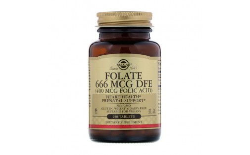 Folate 666 mcg DFE (Folic Acid 400 mcg) (250 tabs)