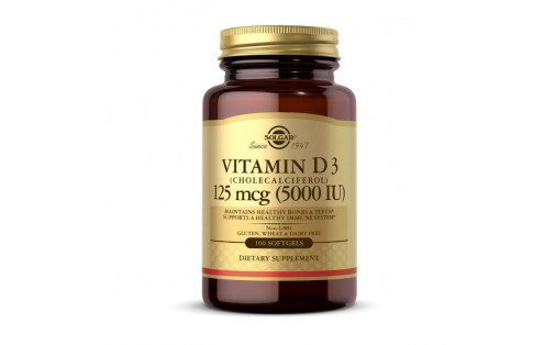 Vitamin D3 5000 IU (термін до 28.09.2024) (100 softgels)