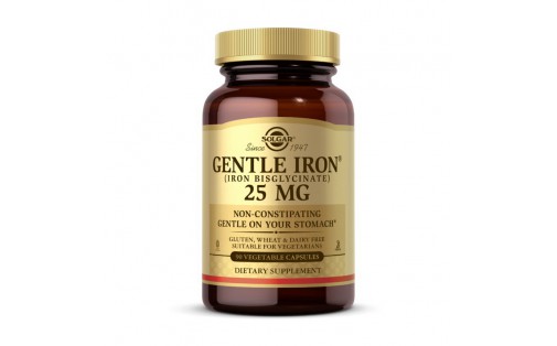 Gentle Iron 25 mg (iron bisglycinate) (90 veg caps)