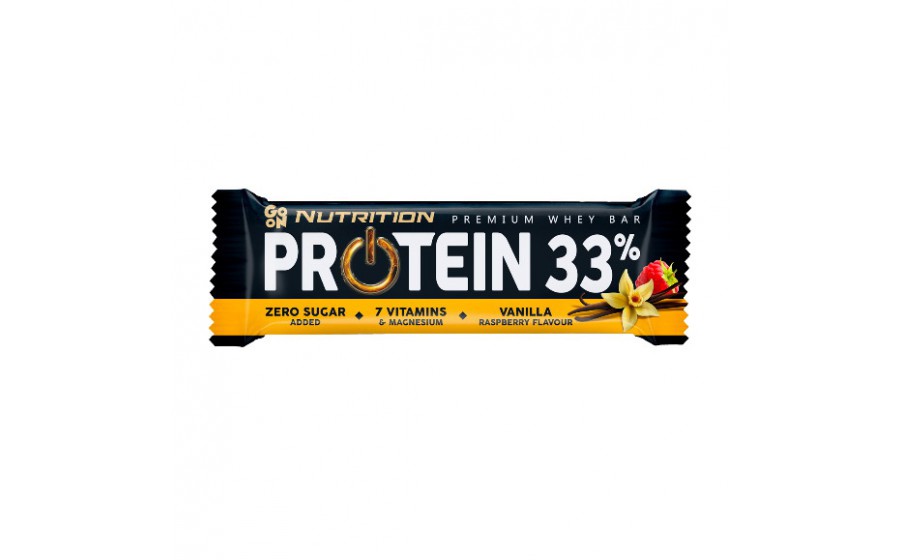 Protein 33% Bar (50 g, vanilla raspberry)