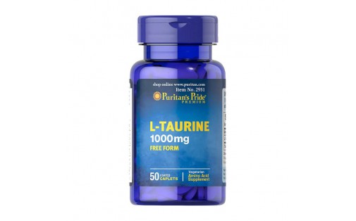 L-Taurine 1000 mg free form (50 caplets)