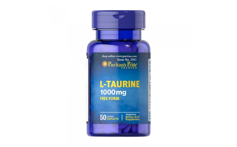 L-Taurine 1000 mg free form (50 caplets)