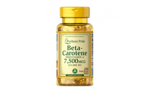 Beta-Carotene 7,500 mcg (250 softgels)