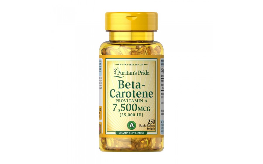 Beta-Carotene 7,500 mcg (250 softgels)