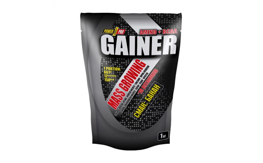 Mass Growing Gainer (1 kg, банан)