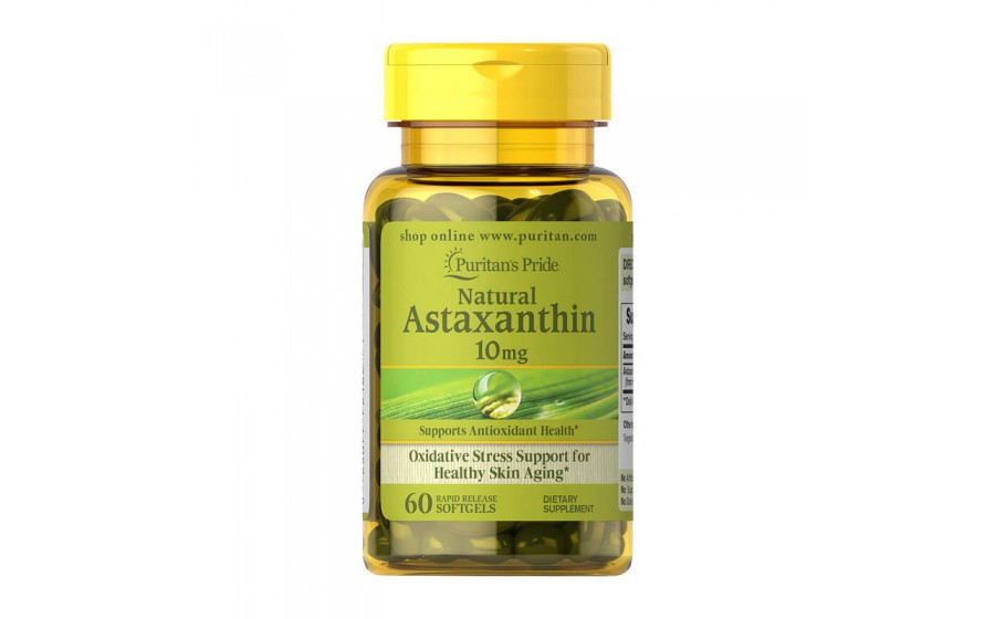 Natural Astaxanthin 10 mg (60 softgels)