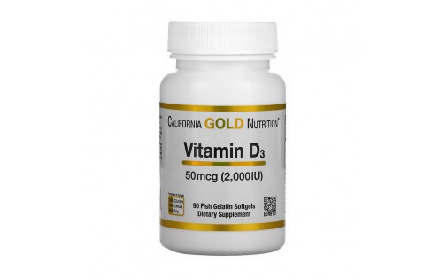 Vitamin D3 50 mcg (2,000 IU) (90 fish gelatin softgels)