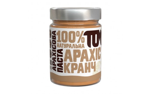 Арахісова Паста у скляній банці (300 g, кранч)