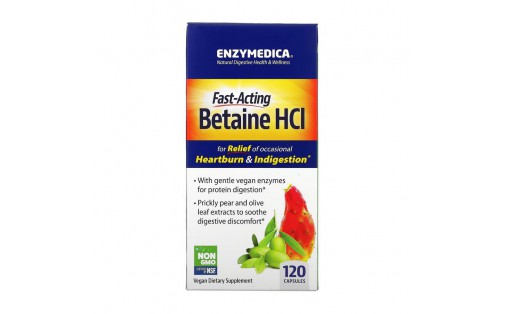 Fast-Acting Betaine HCL (120 caps)