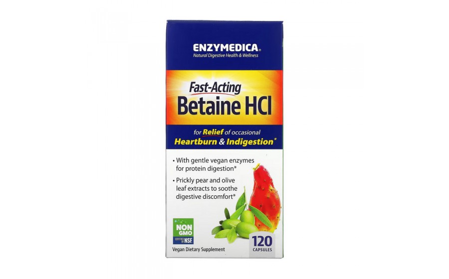 Fast-Acting Betaine HCL (120 caps)