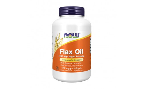 Flax Oil 1000 mg Vegan Formula (120 veg softgels)