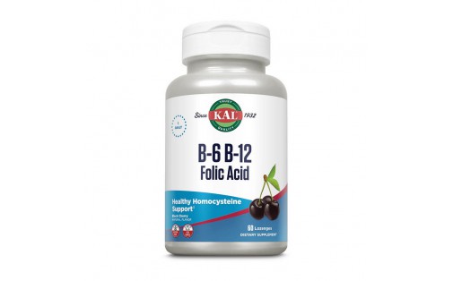 B-6 B-12 Folic Acid (60 lozenges, natural berry)